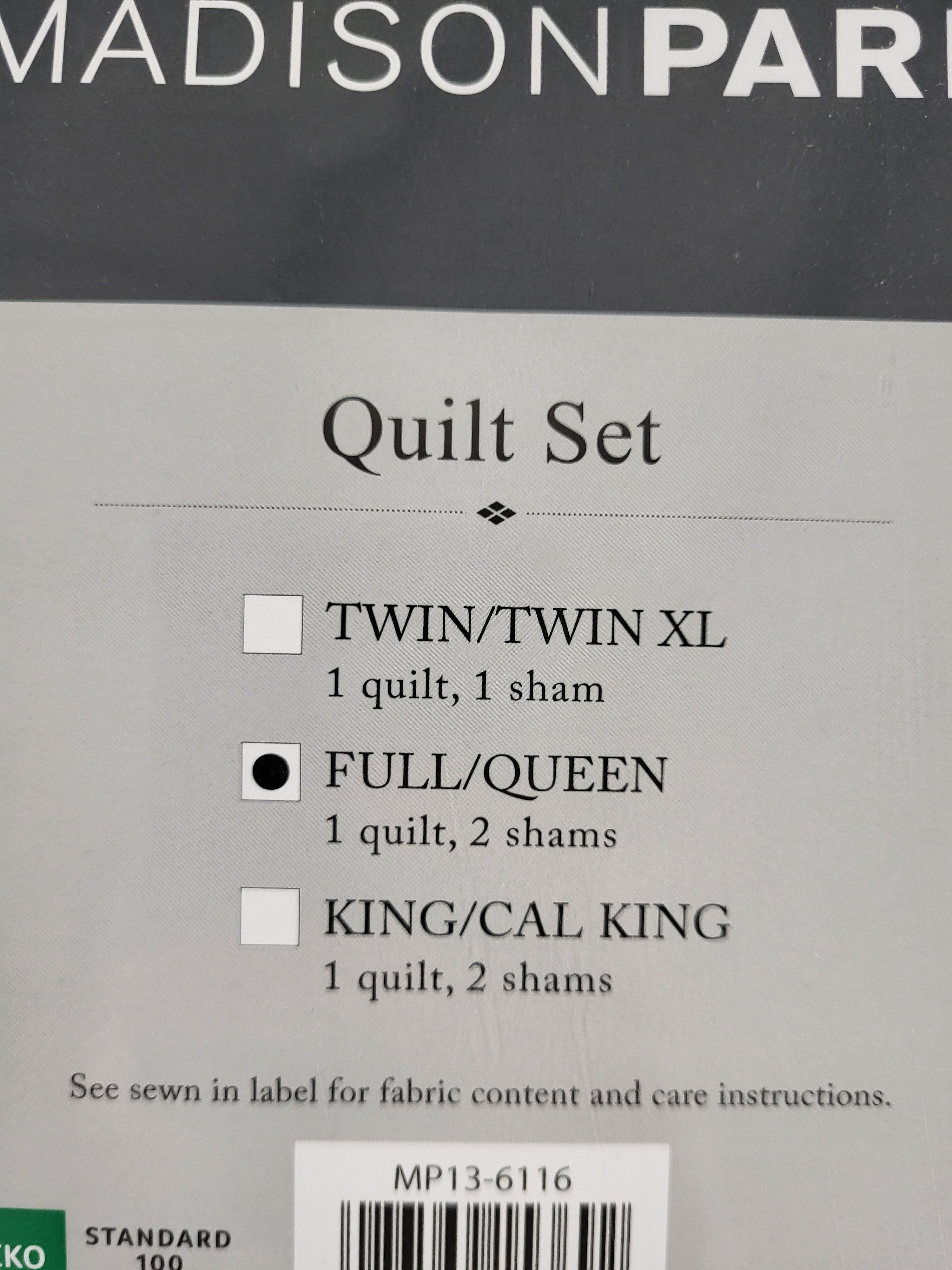 Madison Park Keaton Reversible Quilt Set (Full/Queen)