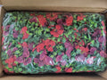 Artificial Hanging Flowers, Red/Reddish Brown (4 Pack)
