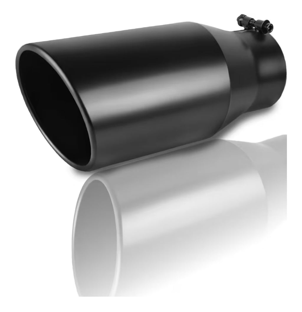 Powdercoat Black Exhaust Tip 3.5in Inlet