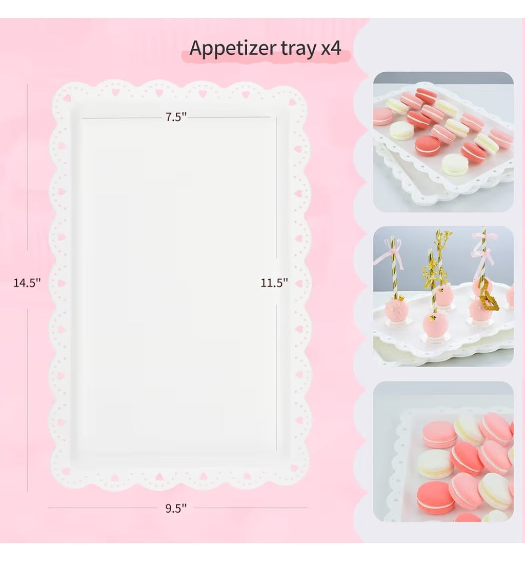 Serving Trays and Cupcake Stand Set