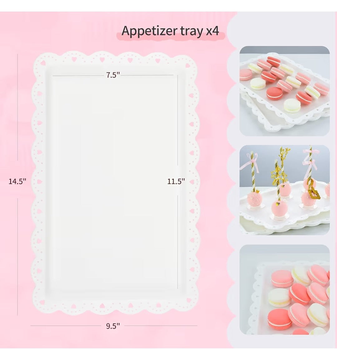 Serving Trays and Cupcake Stand Set