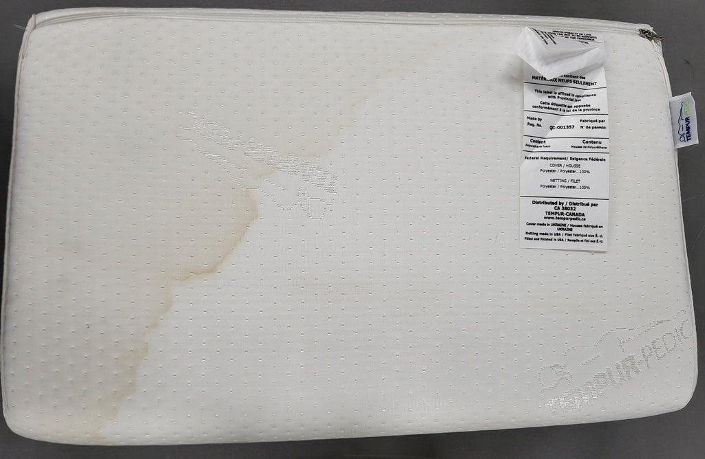 Tempur-Pedic Ergo Neck Pillow Medium Profile (Water Stain)