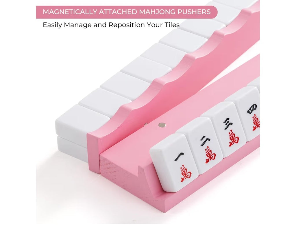Mahjong Racks with Pushers 17 1/2in