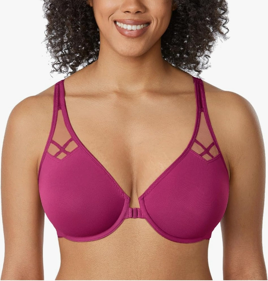 Front Closure Racerback Bra (38F)