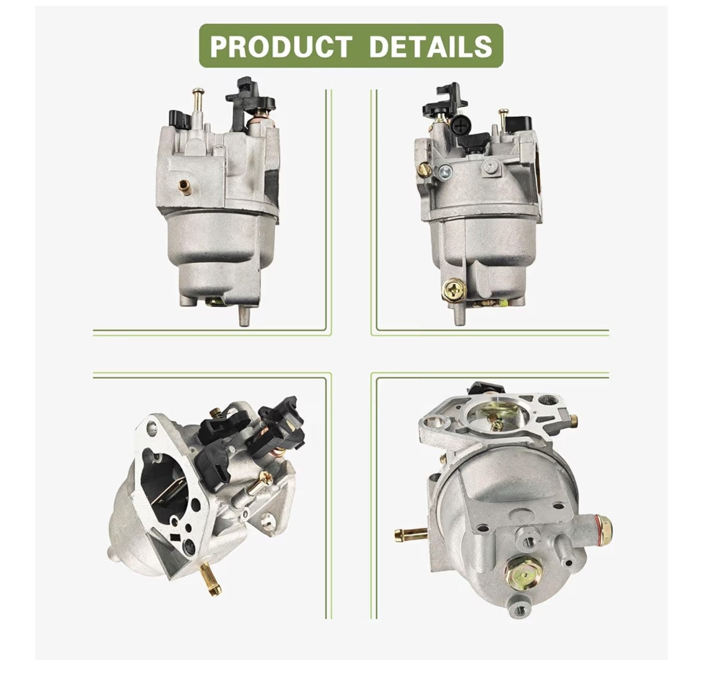 0J58620157 Carburetor for Generac GP5000 GP5500 GP6500 GP6500E GP7500E 5KW 5.5KW 6.5KW 389cc 8125W 188F 190F Portable Generator 0G8442A111 Carb, with Air Filter Tune Up Kit