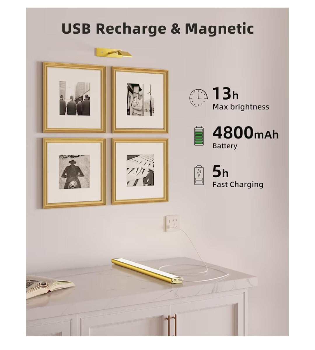 Picture Light for Wall (Gold)