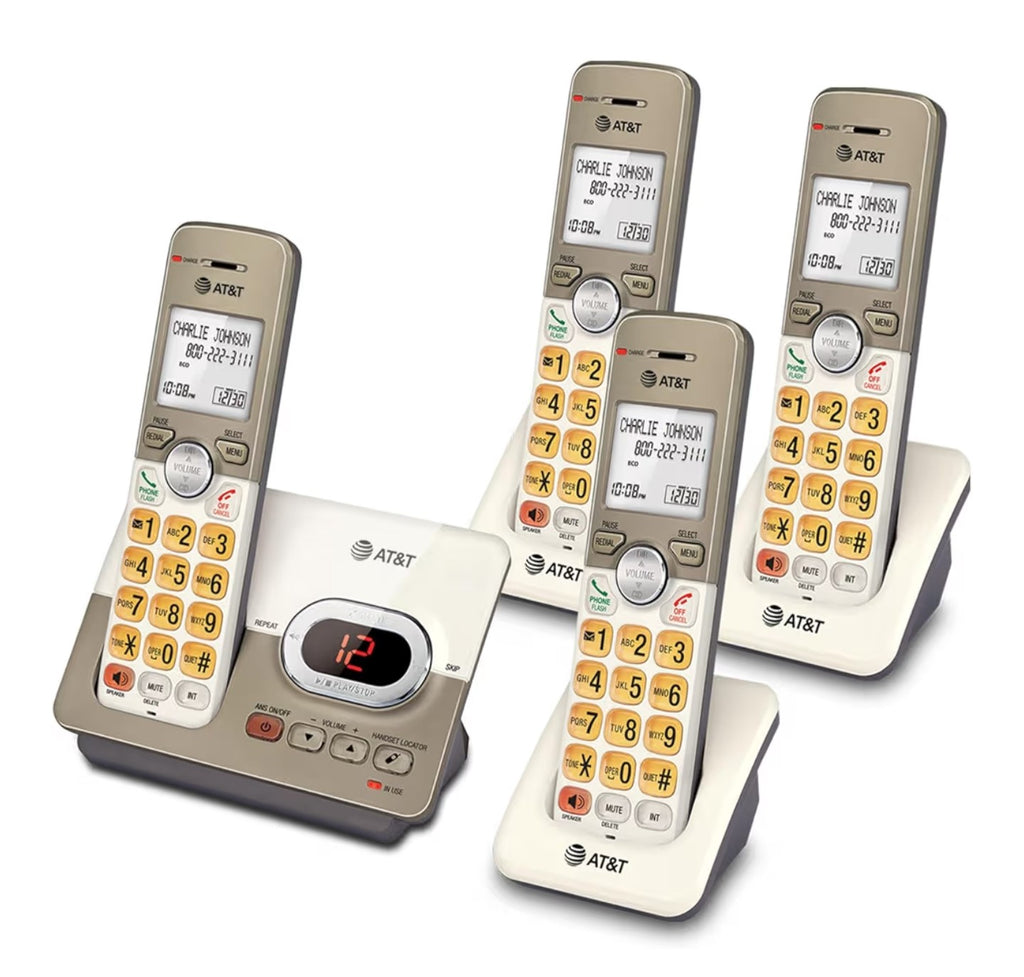 AT&T EL52413 4-Handset Cordless Phone with Digital Answering System