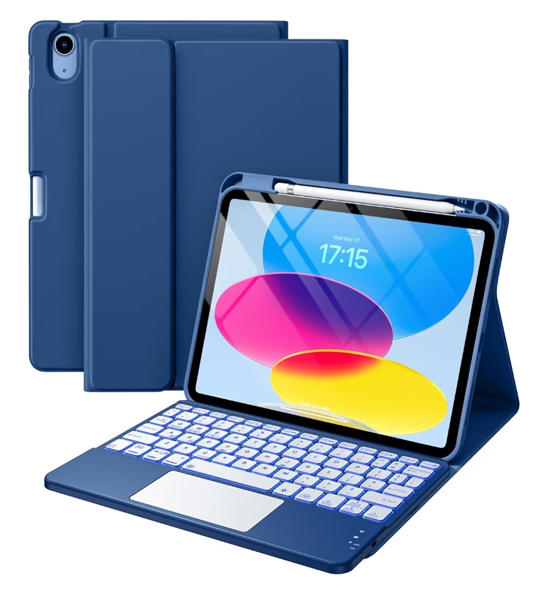 iPad A16 11/10th Generation Case with Keyboard