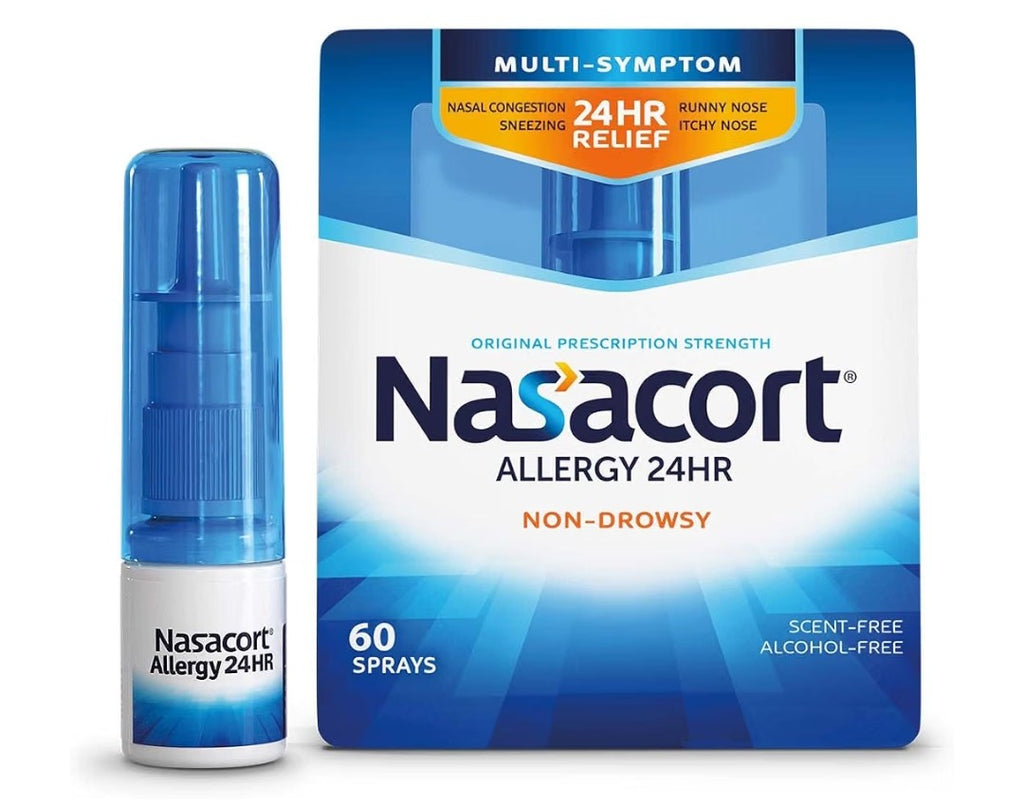 Nasacort 24-Hour Adult Allery Nasal Spray, 60 Sprays (0.37oz)