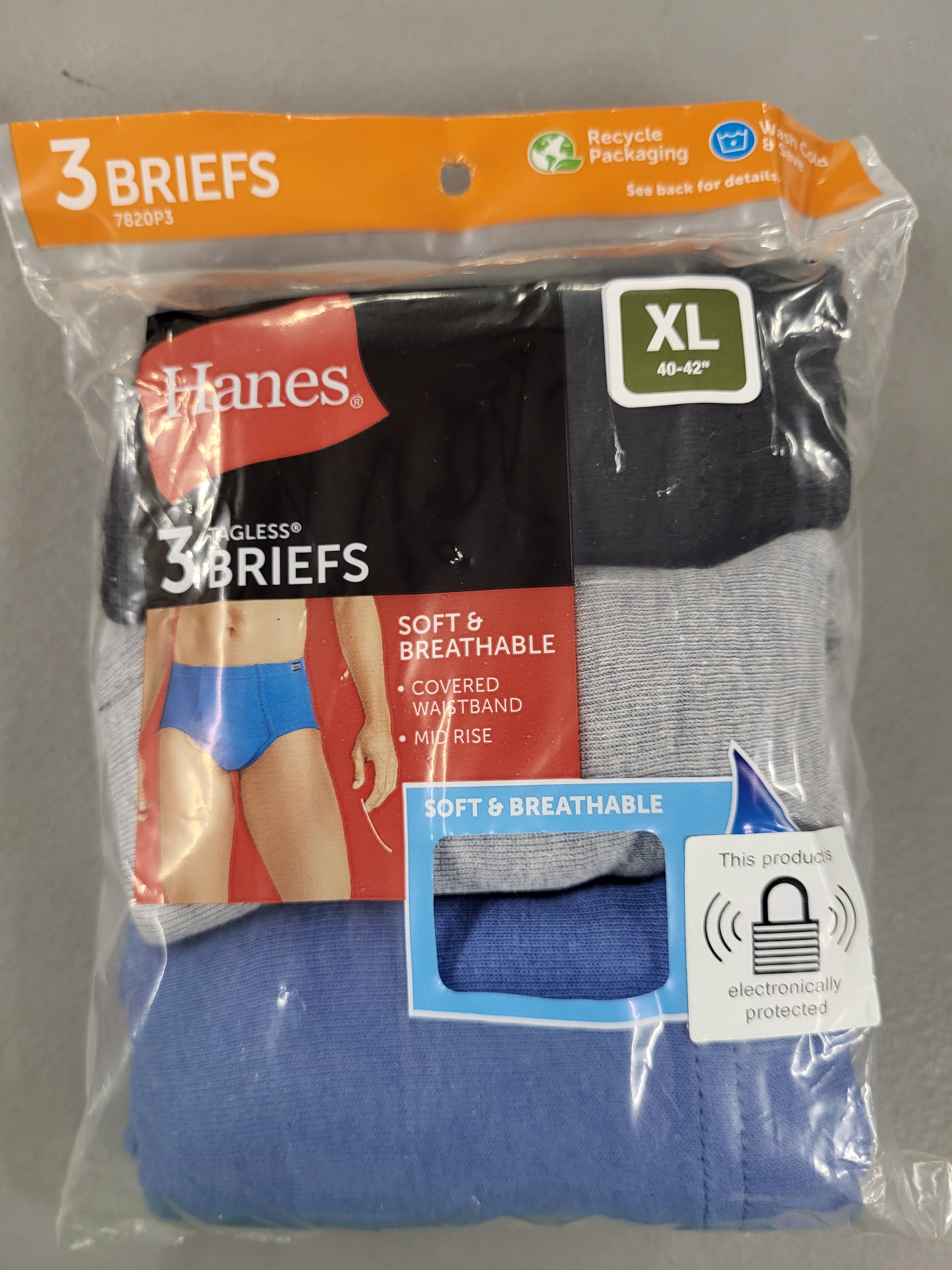 Hanes Men's Tagless Briefs 3 pack (XL)