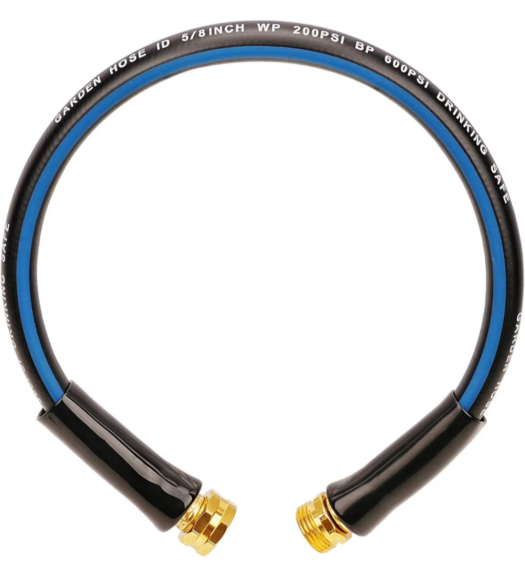 Short Garden Hose 2ft x 5/8",Leader Hose.