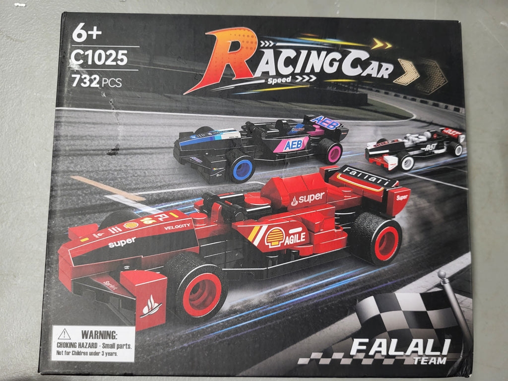 F1 Race Cars Building Blocks 10 pack