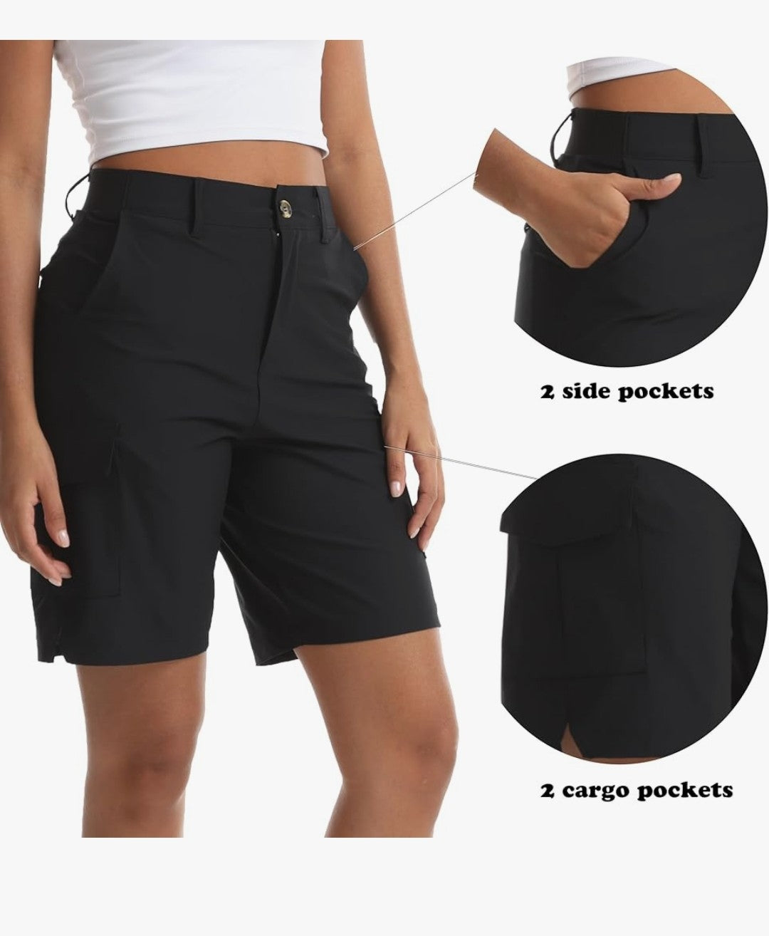 Women's hiking Cargo Shorts (Size Medium)