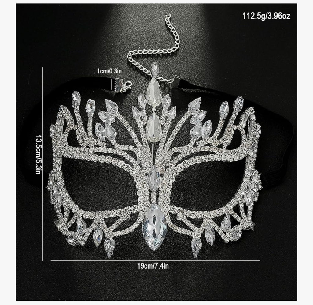 Bling Rhinestone Masquerade Mask
