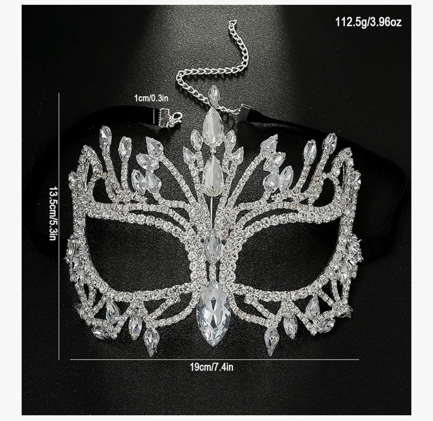 Bling Rhinestone Masquerade Mask