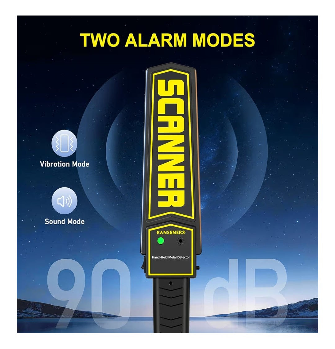 Ranseners Handheld Metal Detector Wand