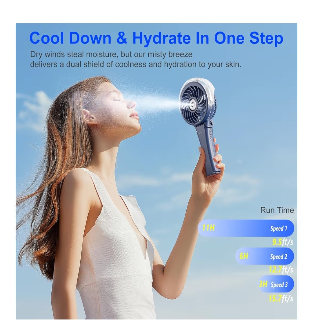 HandFan Recharable Handheld Misting Fan
