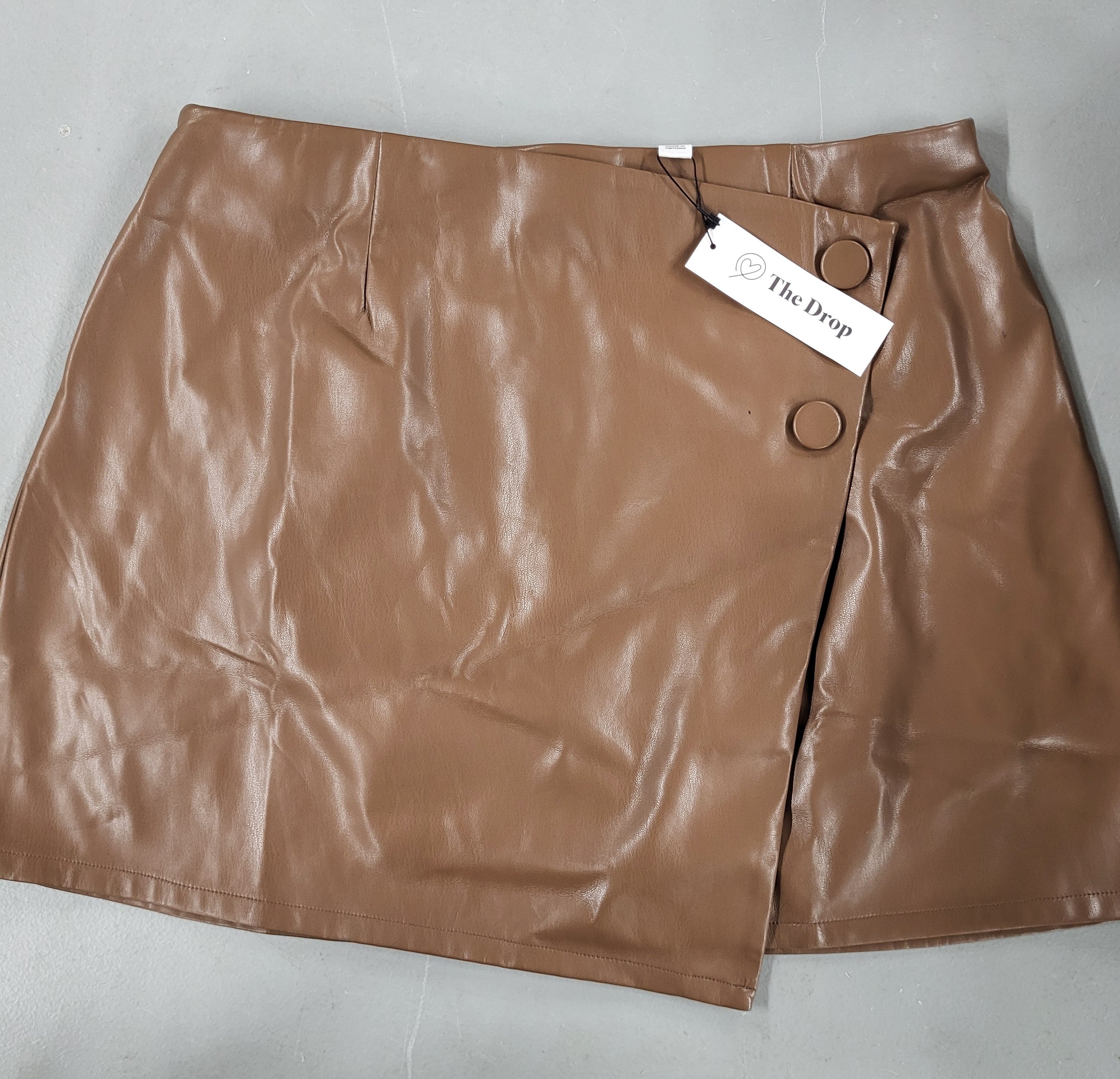The Drop Portia Mini Wrap Skirt (Size Large)