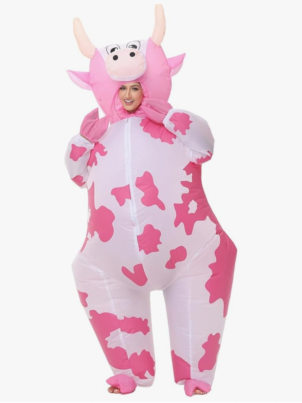 Pink Inflatable Cow Costume Size Small