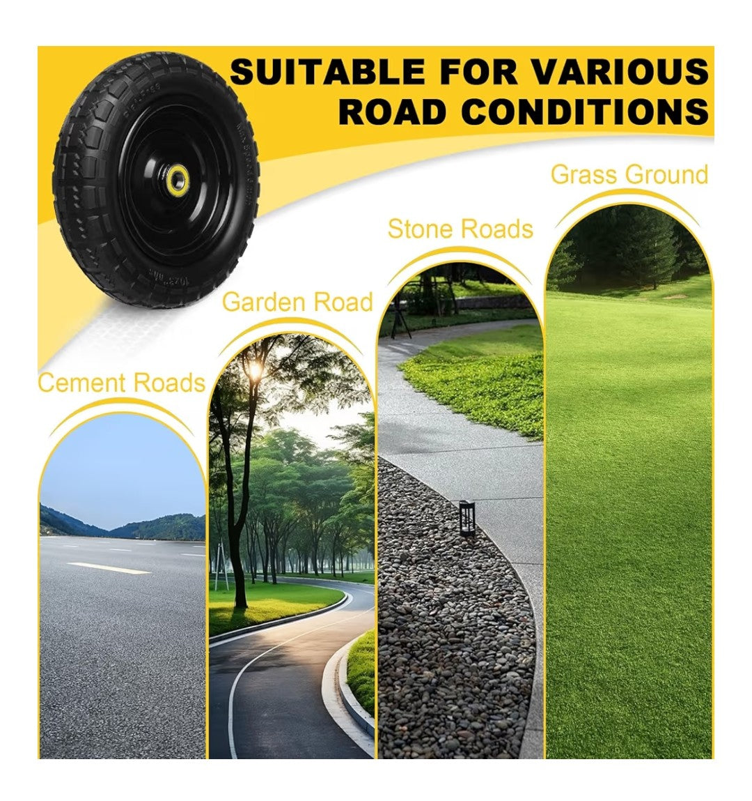 Solid Rubber Tires 13in 2 pack