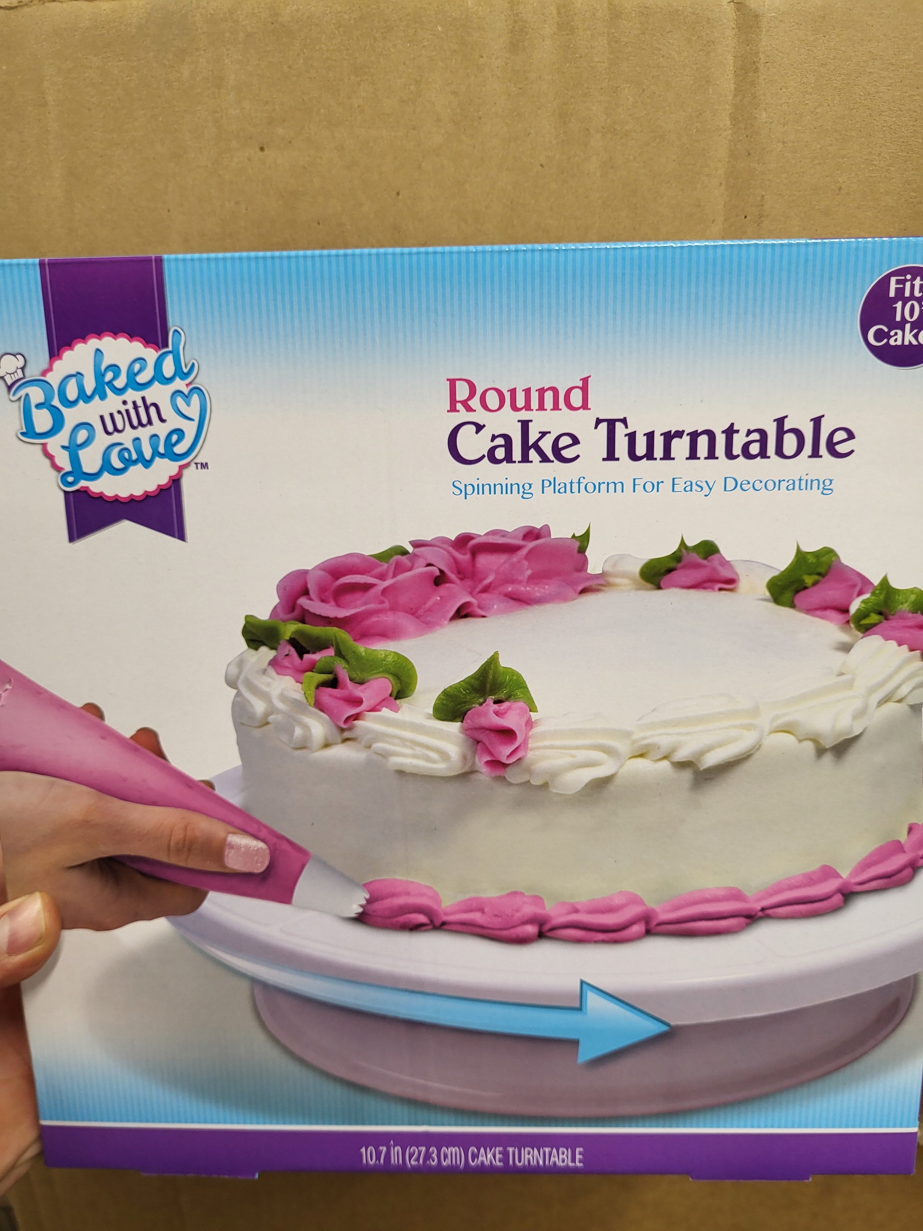 Baked With Love Round Cake Turntable