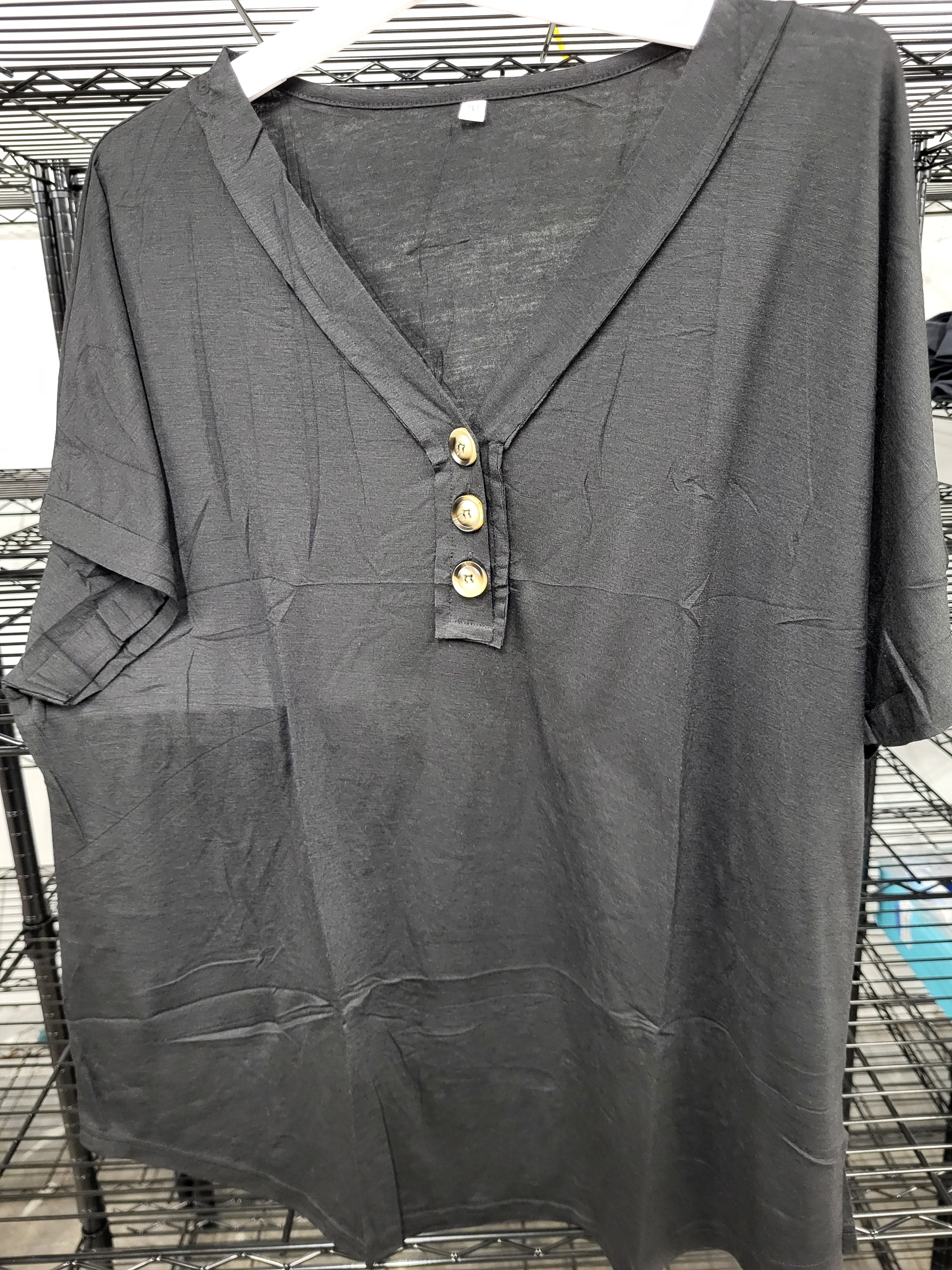 Loose Fit V Neck Shirt (2XL)