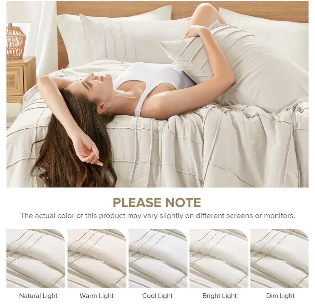Comfort Spaces 3 Piece Duvet Cover Set (King)
