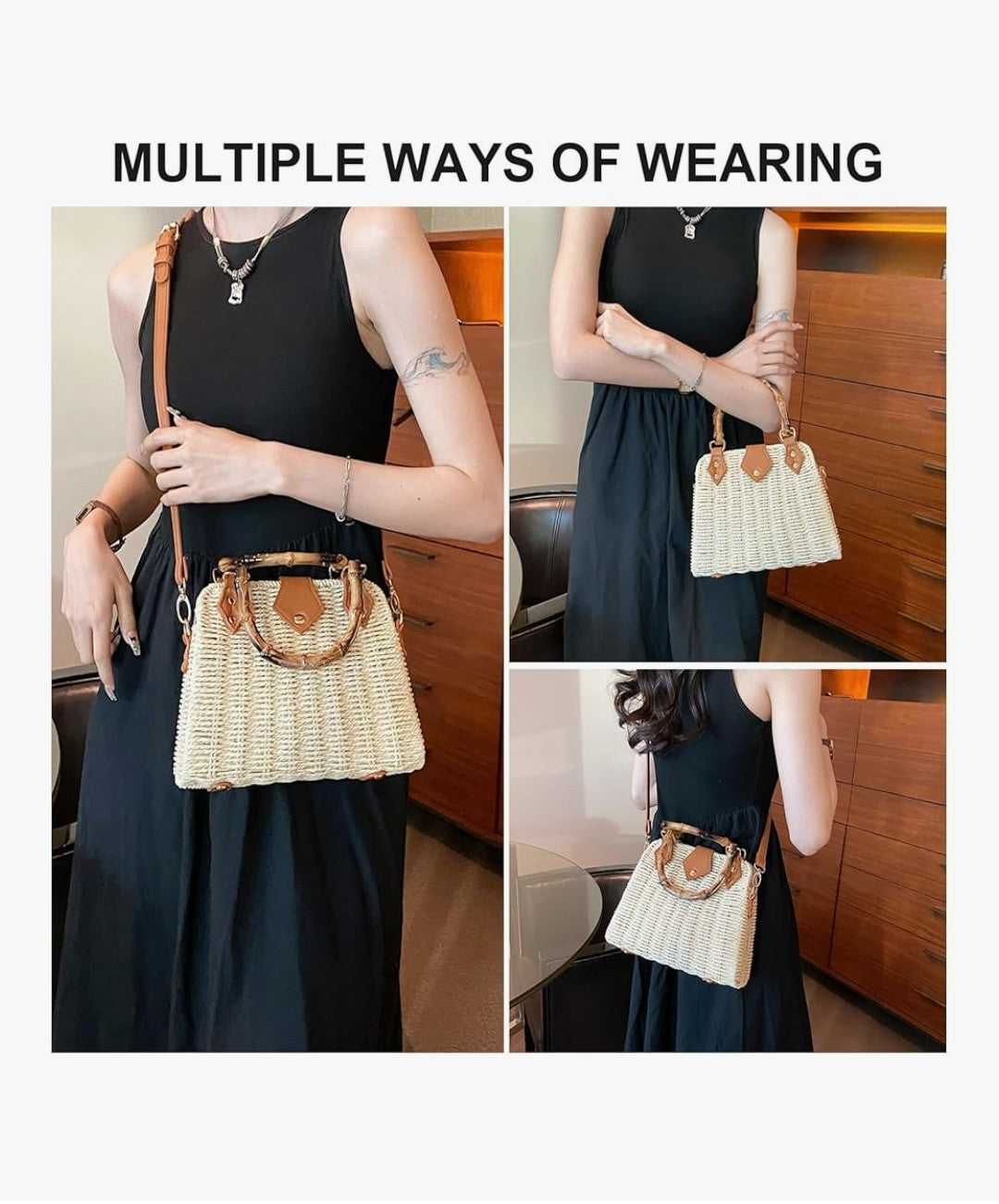 Straw Crossbody Purse