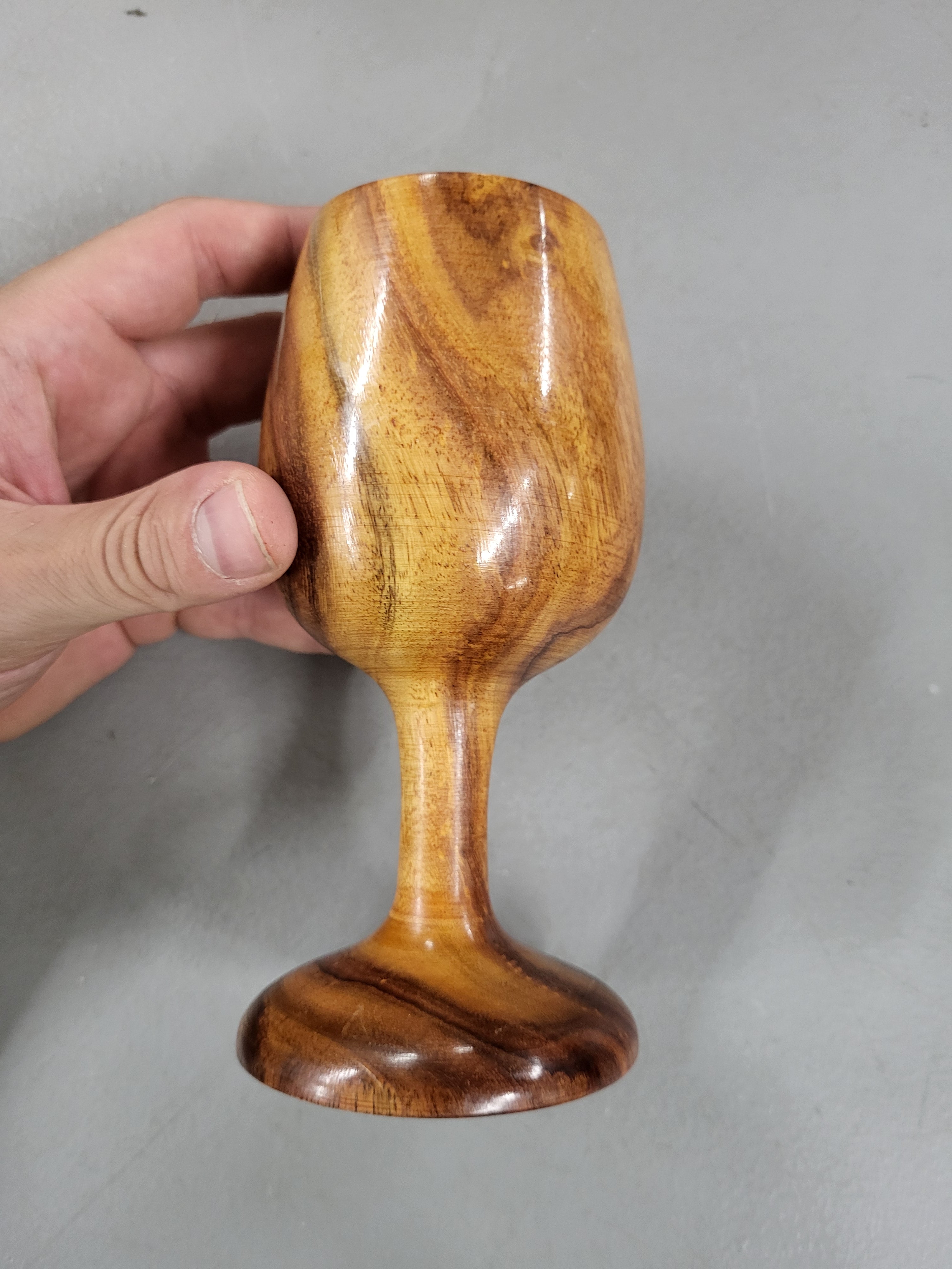 Wooden Wine Glass