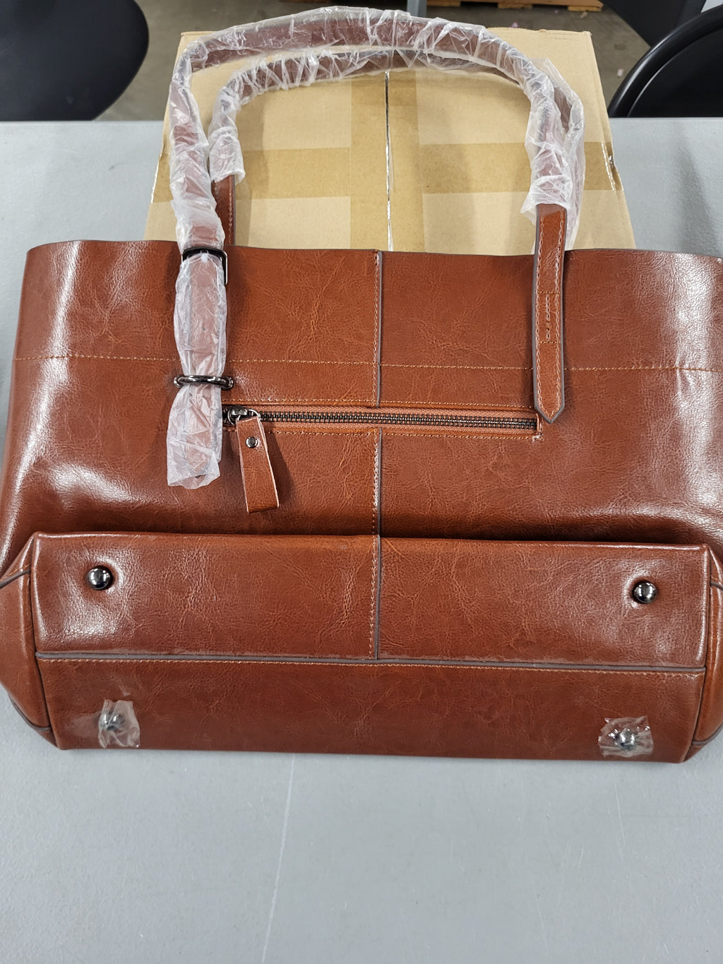 Kattee Vintage Genuine Leather Tote Shoulder Bag