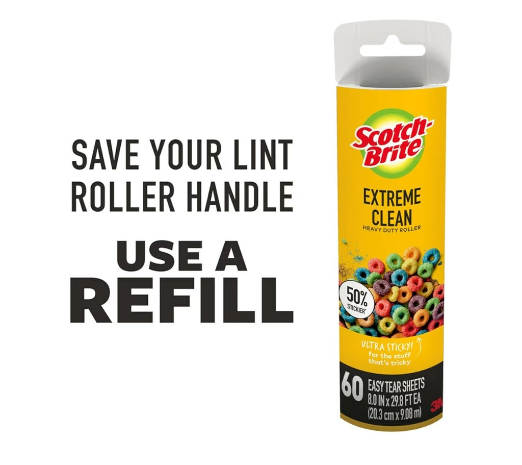 Scotch-Brite Large Lint Roller Redill 4 pack