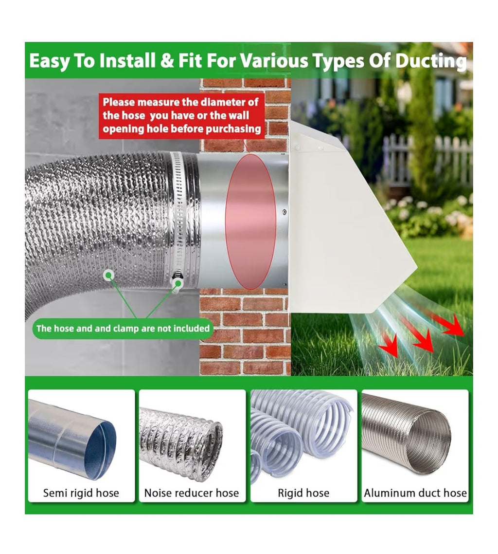 Dryer Vent Cover 3in (White)