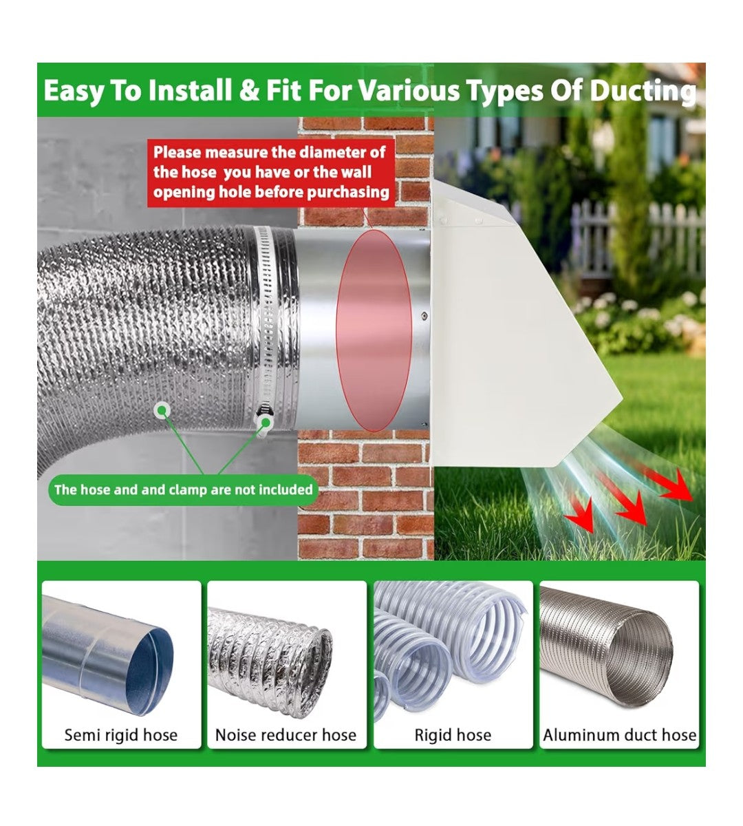 Dryer Vent Cover 3in (White)