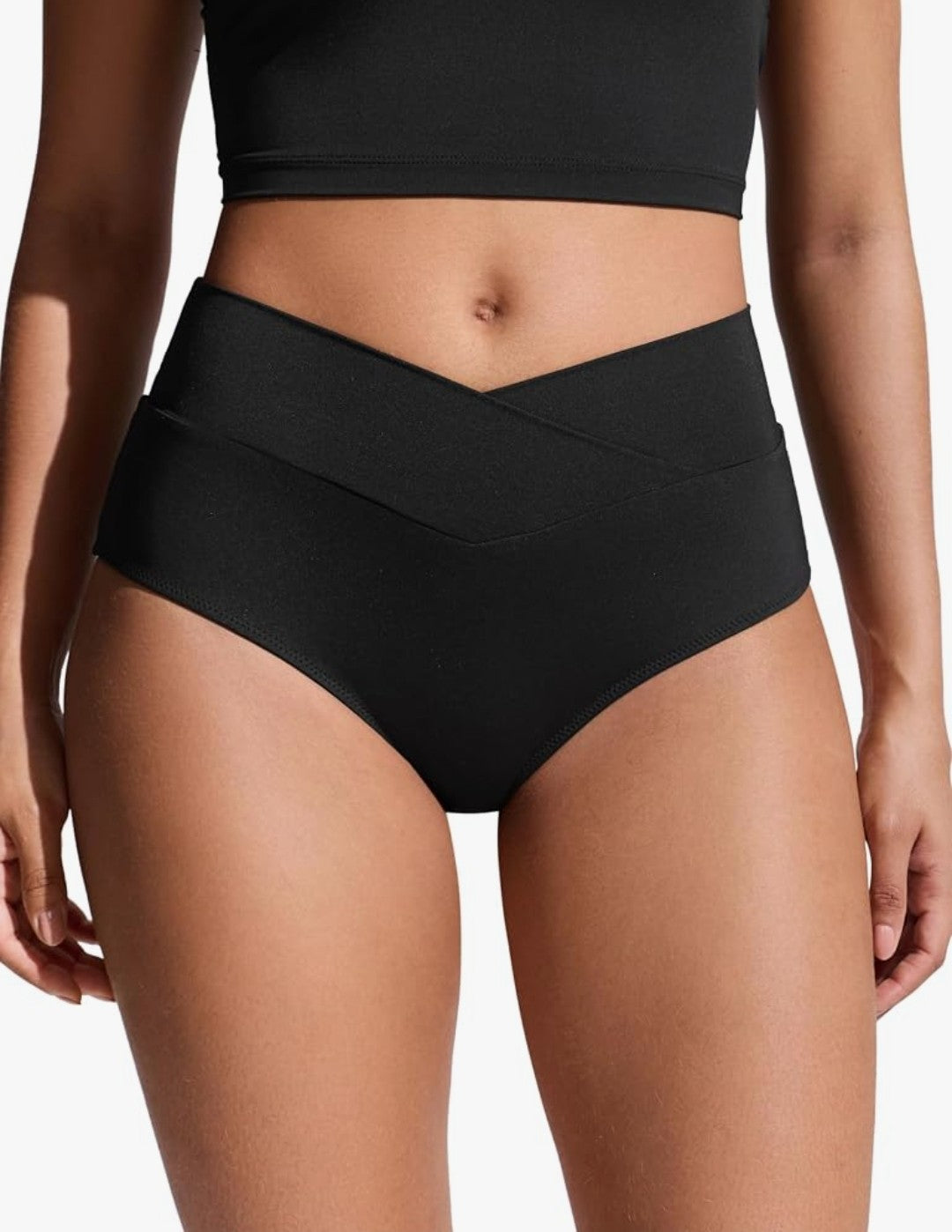 V-Shaped High Waisted Bikini Bottoms (Medium 8/10)