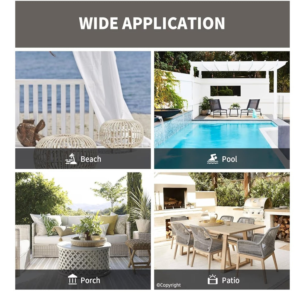Diva En Camino Outdoor Waterproof Curtain 105x84in 2 pannels (Taupe)