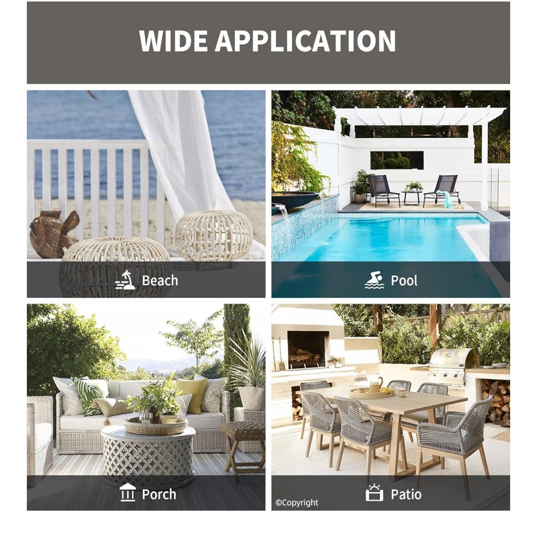 Diva En Camino Outdoor Waterproof Curtain 105x84in 2 pannels (Taupe)