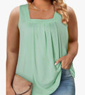 Square Neck Sleeveless Blouse (XL)
