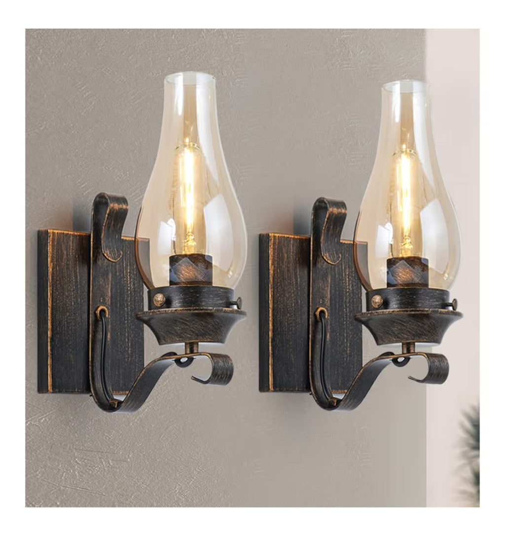 Wall Sconces Oil Rubbed Bronze Set of 2