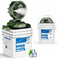 (New sealed box). Portable Misting Fan with 25L Bucket, 30000mAh Rechargeable Battery