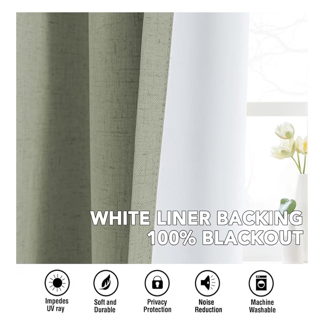 H.Versailtex Blackout Curtains 63in 2 Panels