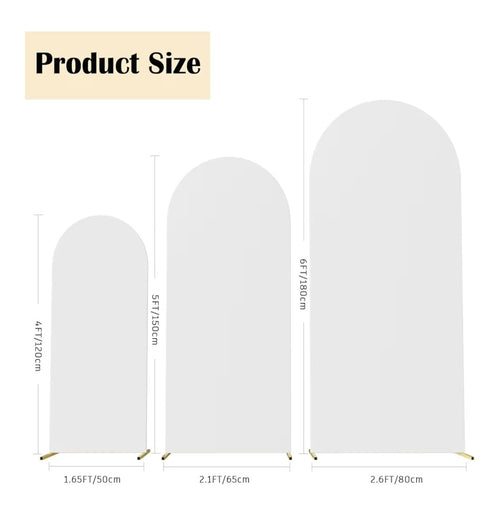 Arch Backdrop Cover Multiple Sizes (3 Pack)