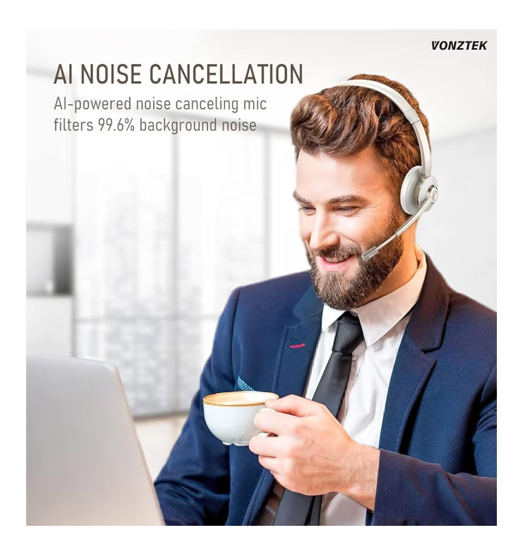 Vonztek Wireless Headset with Microphone