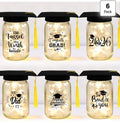 Mason Jar Graduation Cap Centerpieces set of 6