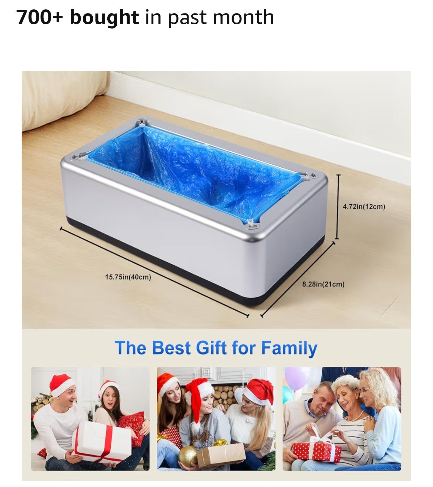 Shoe Covers Dispenser with 200pcs Shoe Cover Disposable Non Slip,