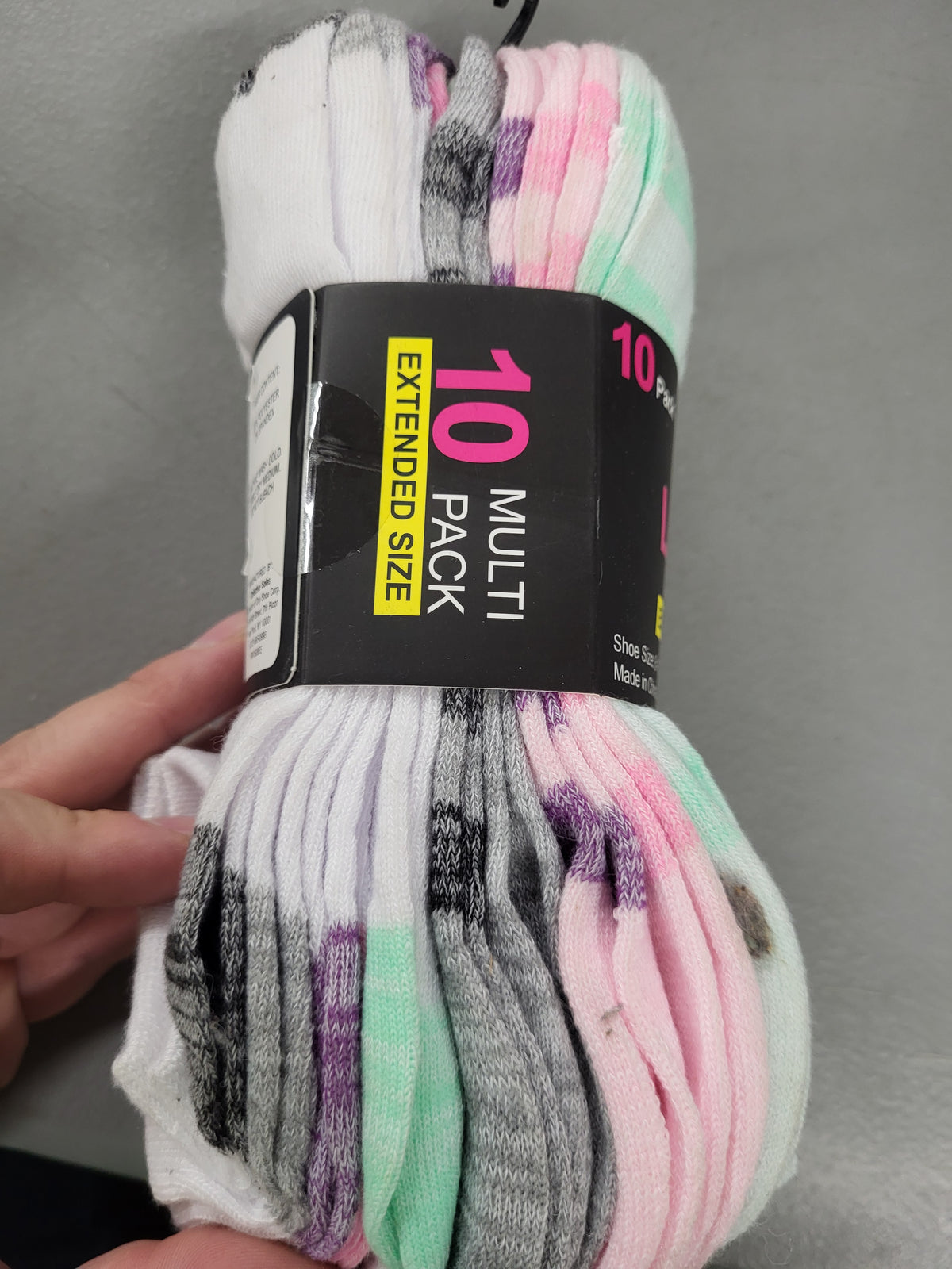 Ladies Low Cut Socks, 10 Pack (Shoe Size 8-12)