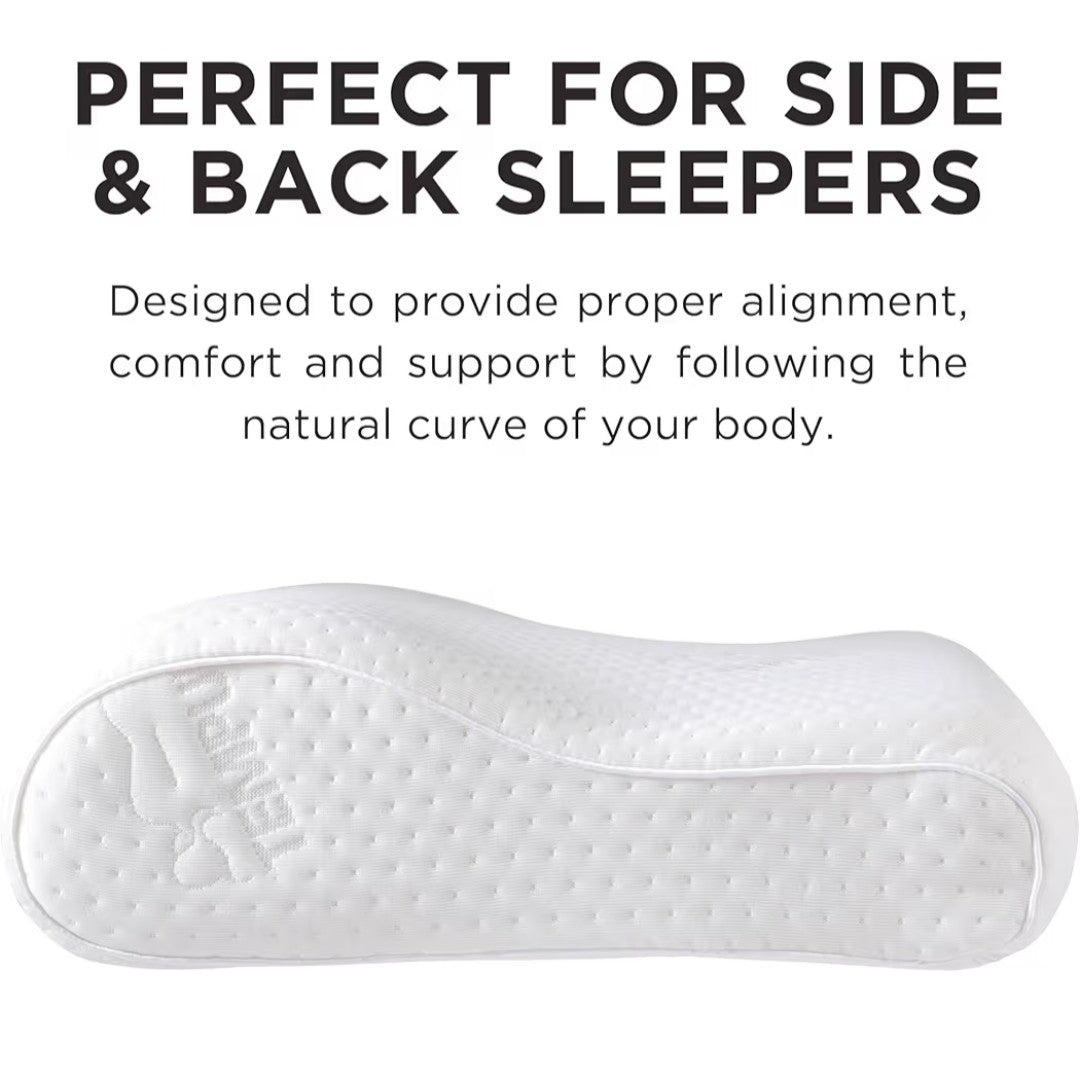 Tempur-Pedic Ergo Neck Pillow Medium Profile (Water Stain)