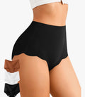 Seamless Underwear for Women, No Show High Waisted 3 Pack (Medium)