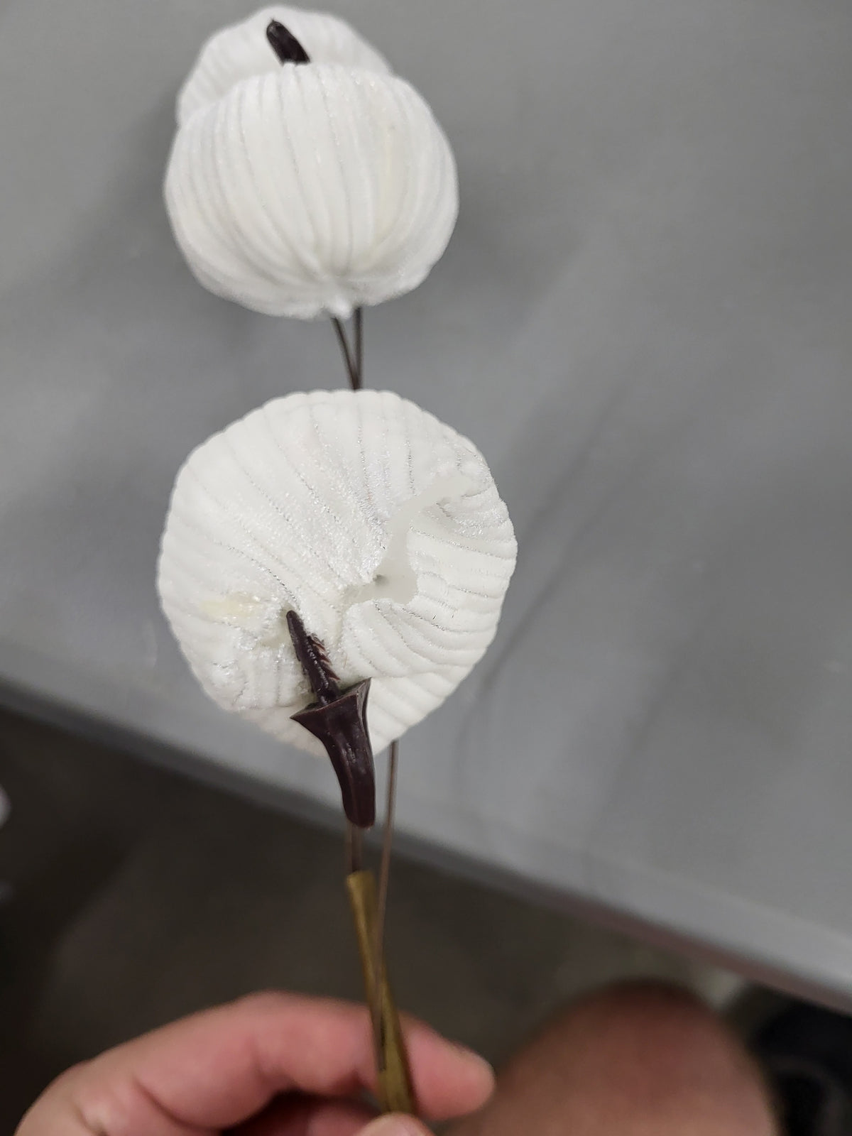 Velvet Pumpkin Stems (6 pack)