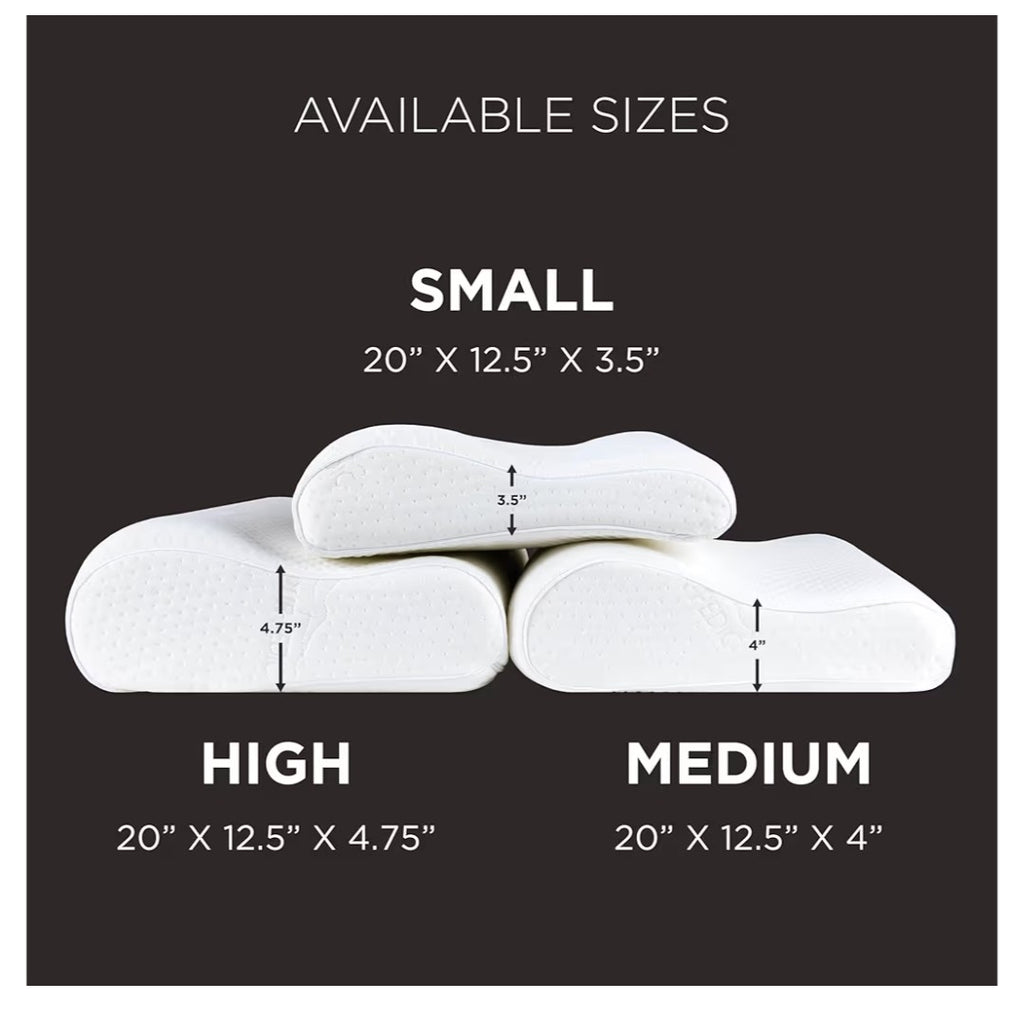 Tempur-Pedic Ergo Neck Pillow Medium Profile (Water Stain)