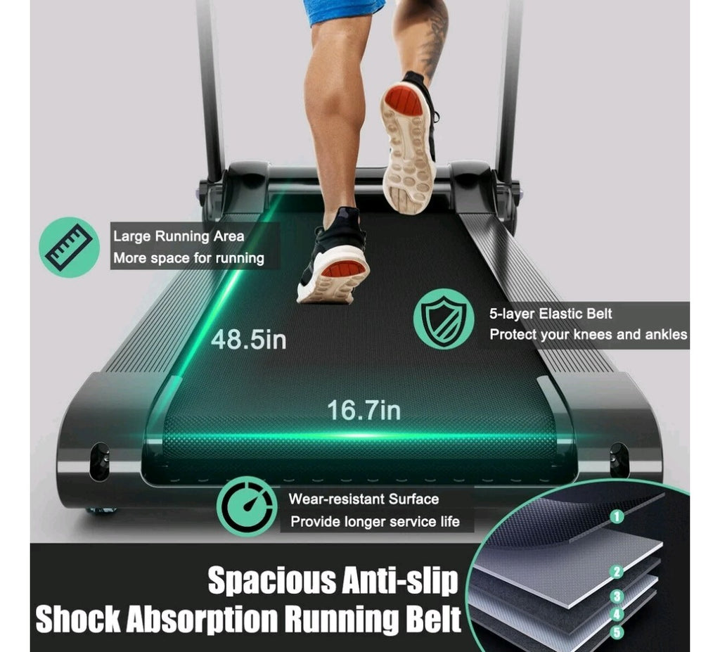 Electric Folding Treadmill w Speaker